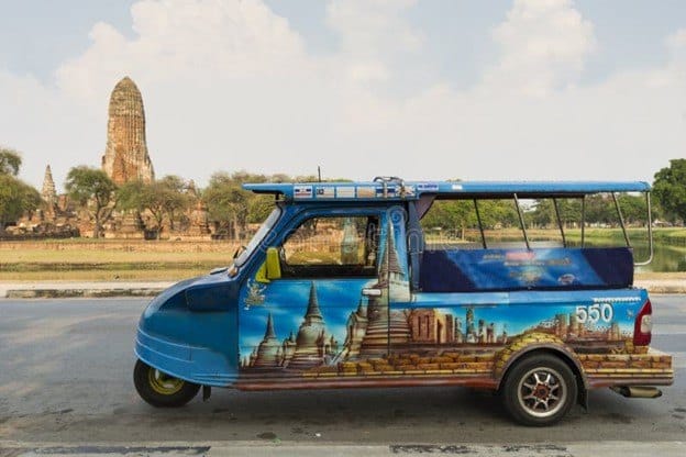 Tuk Tuk Taxi in Ayutthaya, Thailand