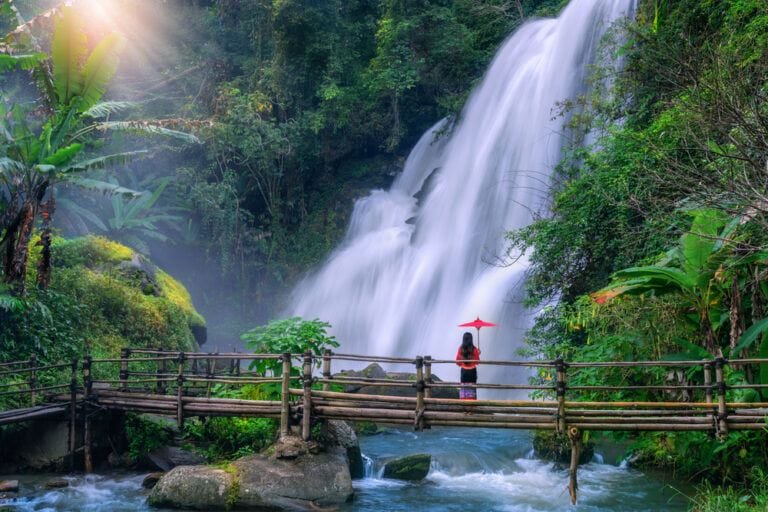 Pha-Dok-Siew-Waterfall at Doi Inthanon, Chainag Mai-Thailand