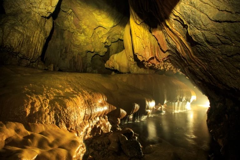 Nam Talu Cave in Khao Sok National Park in Thailand