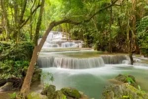 Erawan Falls in Thailand