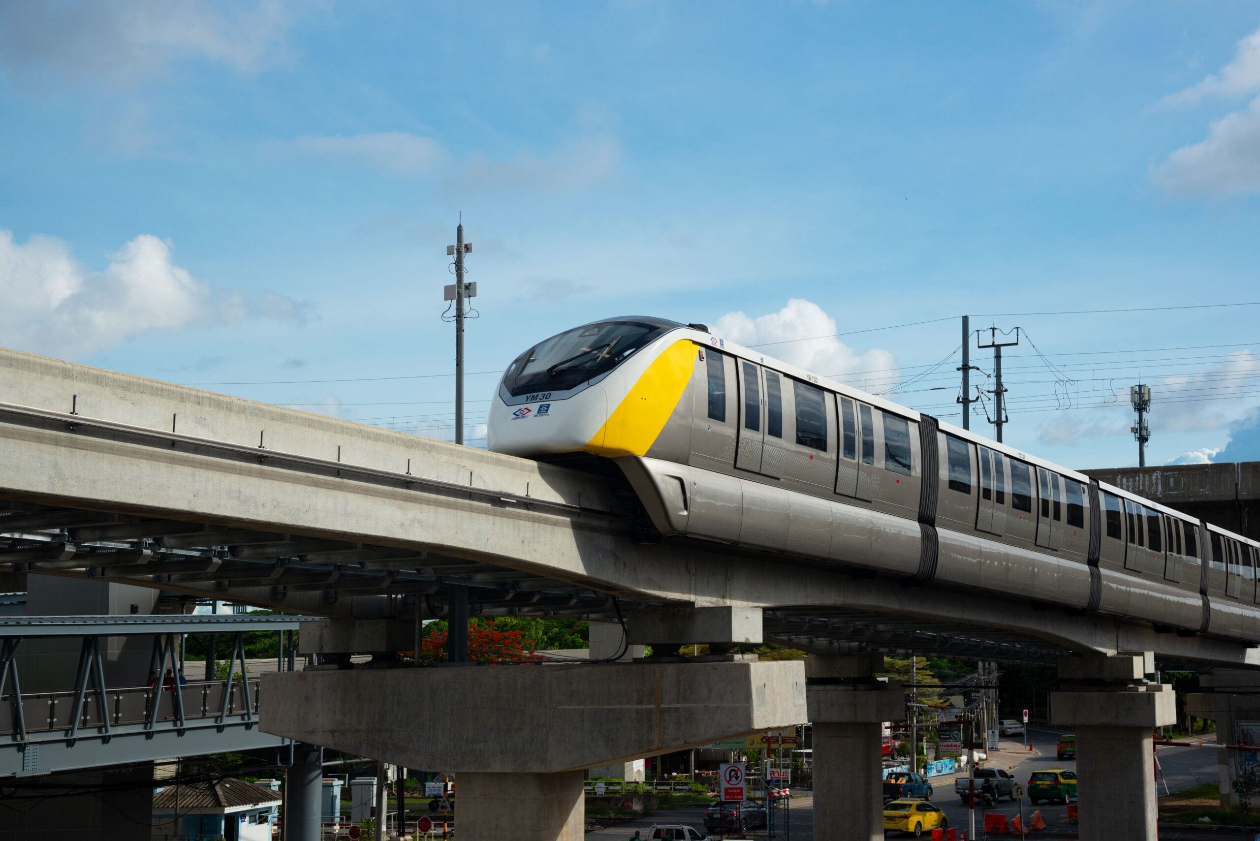 MRT (The Metropolitan Rapid Transit)- sky train in Bangkok, Thailand