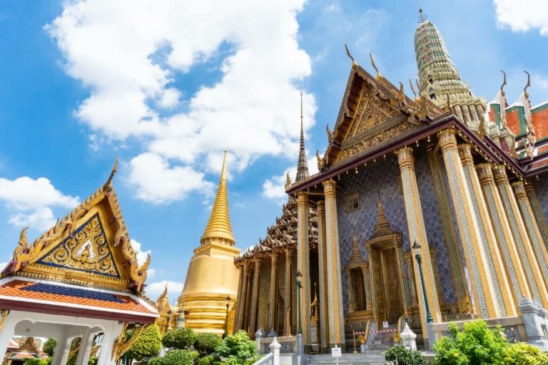 Phra Ubosot temple inside Wat Pra Kaew-Grand Palace in Bangkok-Thailand